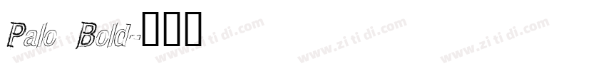 Palo Bold字体转换
